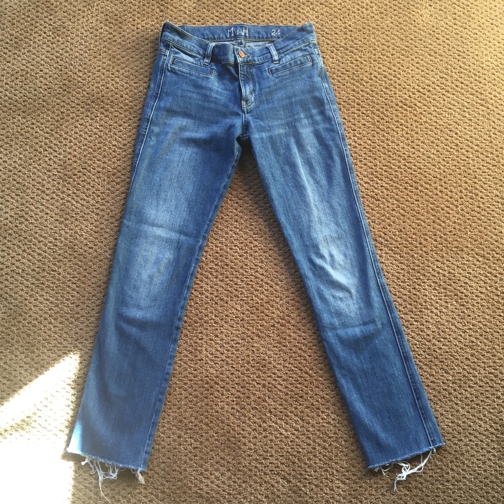 MiH Oslo raw hem slim ankle jean, size 24